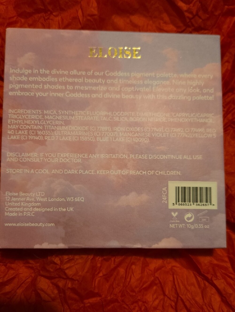 ELOISE GODDESS Makeup Palette - Pink Cloud Design - Picture 2 of 5